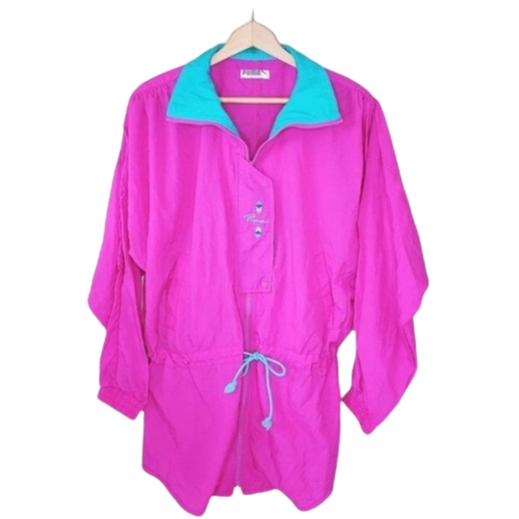 Puma Jackets & Blazers - Vintage Puma | Pink Anorak Windbreaker Jacket